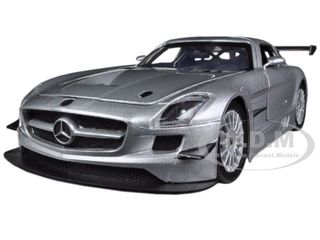 新品未使用未開封　Mercedes-Benz　SLSAMG ラジコン　シルバー Mercedes SLS AMG GT3 Silver 1/24 Diecast Car Model Motormax 73356
